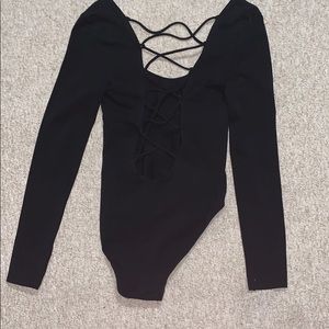 PINK Victoria’s Secret Long Sleeve Bodysuit